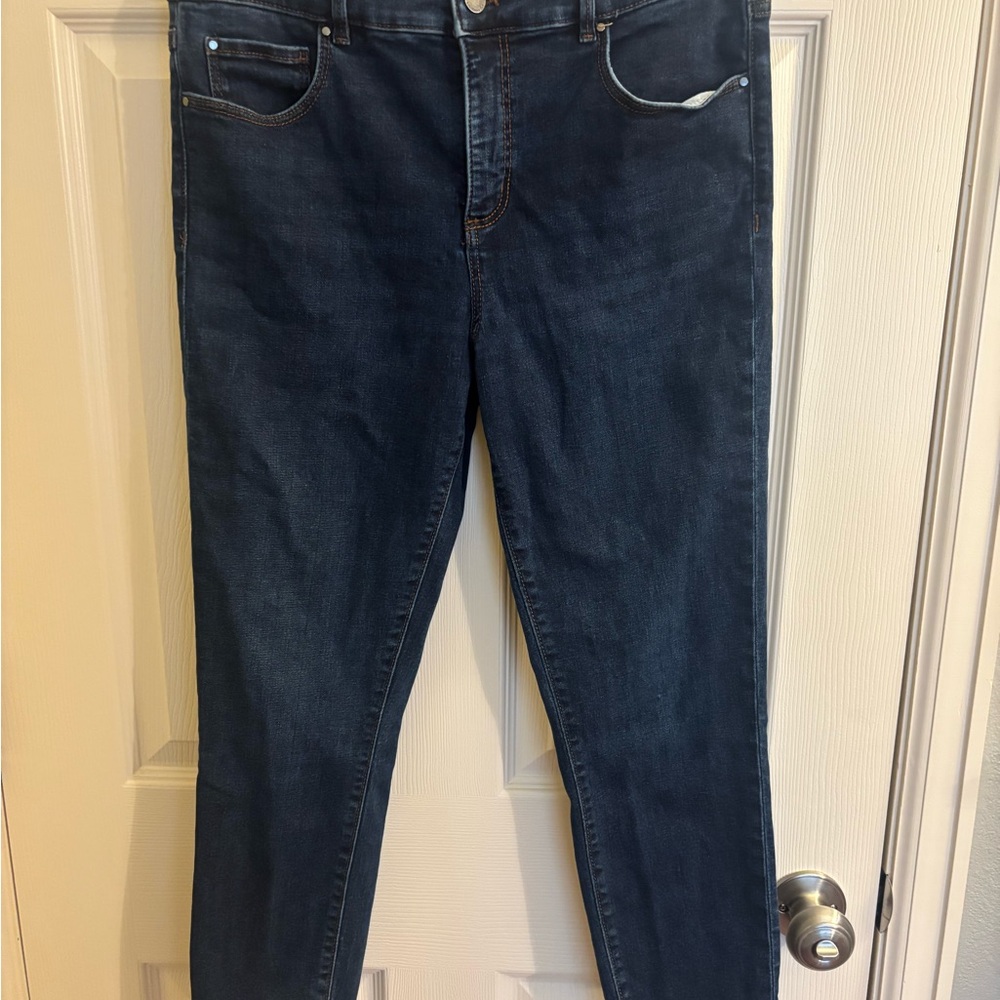 Ann Taylor Deep Indigo Skinny Jeans